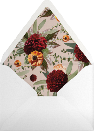 Bohemian Earthy Floral Frame Invitation Envelope