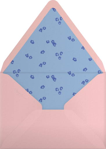 Painted Floral Border Invitation Envelope
