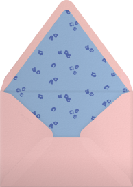 Painted Floral Border Invitation Envelope