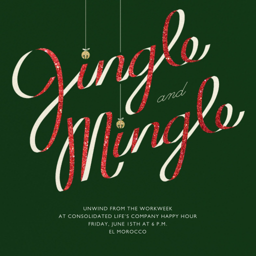 Jingle Bell Mingle - Corporate Holiday Party Invitation by Paperless Post