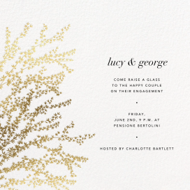 Forsythia Branch - Engagement Party Invitation by Paperless Post