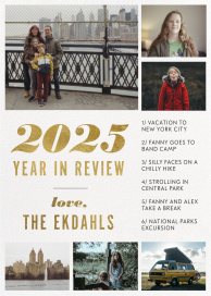 Year in Review Collage - Holiday Card by Paperless Post