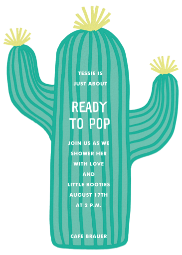 Cactus Hour - Baby Shower Invitation by Meri Meri