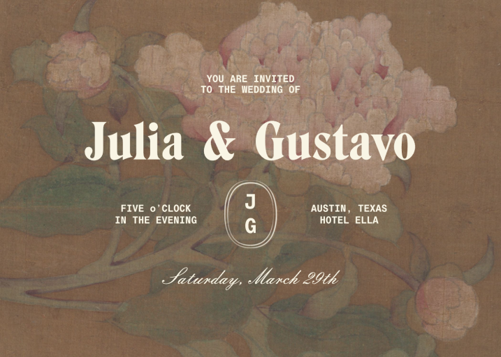 Painterly Bouquet - Wedding Invitation by Few & Fahr Studio