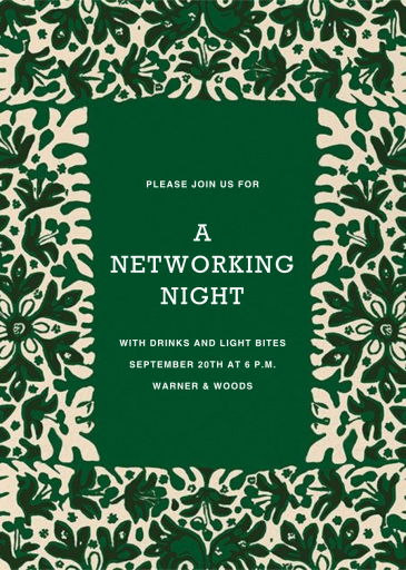 Simbad - Networking Event Invitation by Marimekko