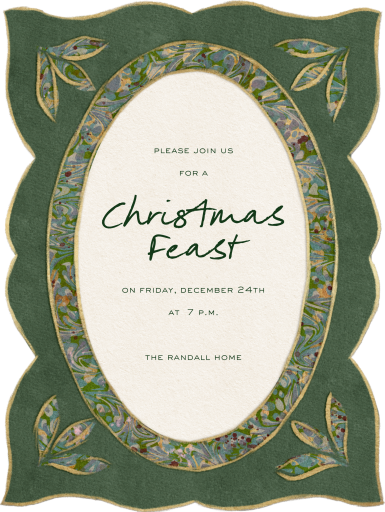 Ornate Pendant - Holiday Party Invitation by Fin Fellowes