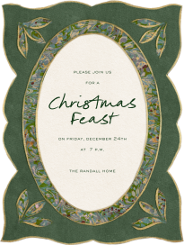 Ornate Pendant - Holiday Party Invitation by Fin Fellowes