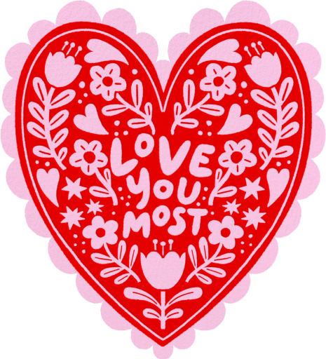 Heart Doily - Valentine's Day Card by Hello!Lucky