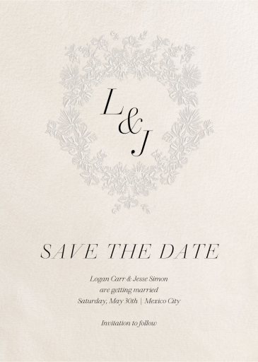 First Frost (Save the Date) by  Monique Lhuillier