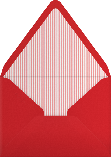 Photo Retro Santa Brunch Invitation Envelope
