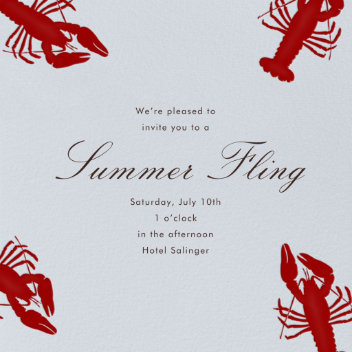 Crawfish - Invitation by Paperless Post