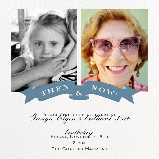 TBT Ribbon - Birthday Invitation by Cheree Berry Paper & Design