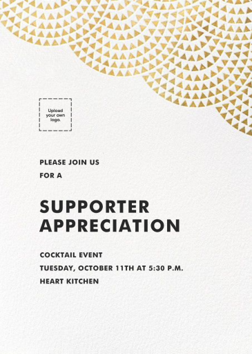 Savoy (Square) - Appreciation Event Invitation by Paperless Post