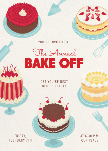 Bake Off - Invitation by Paperless Post