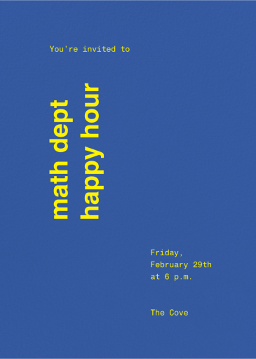 Sidelong - Happy Hour Invitation by Paperless Post