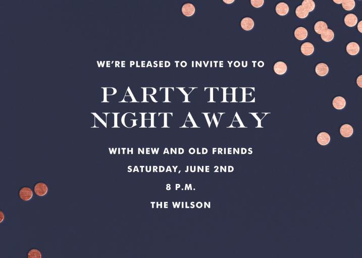 Confetti kate spade new york - Corporate Reception Invitation by kate spade new york