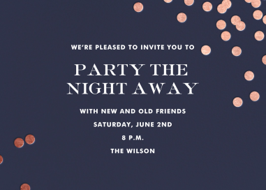 Confetti kate spade new york - Corporate Reception Invitation by kate spade new york