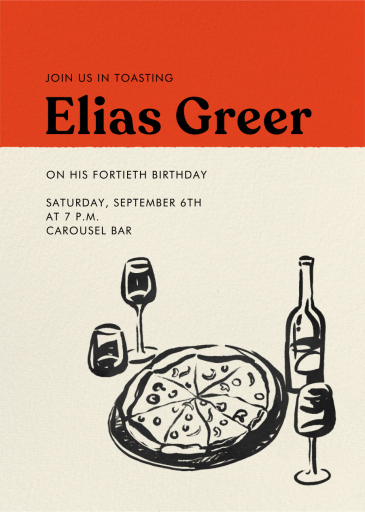 Big Pizza Pie - Birthday Invitation by Paperless Post