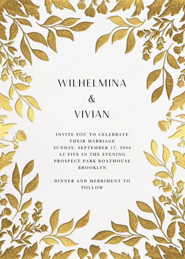 Golden Forest - Invitation by Paperless Post