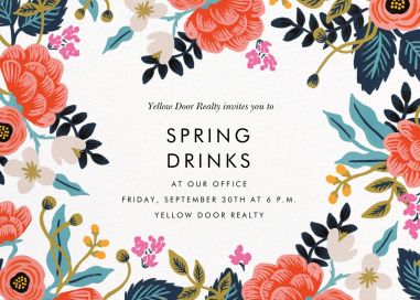 Birch Monarch (Frame) - Cocktail Party Invitation by Rifle Paper Co.