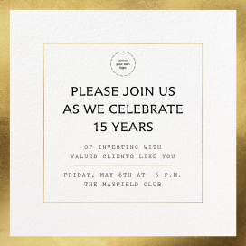 Foil Square - Business Event Invitation by Paperless Post