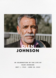 Tall Horizontal (Photo) - Memorial Card by Paperless Post