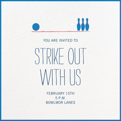 Hit the Lanes - Game Night Invitation by Mr. Boddington's Studio