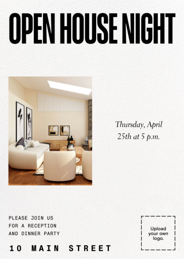 Photo and White Space (Customizable Template) - Open House Invitation by Paperless Post