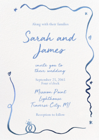 Ribbon Tale - Wedding Invitation by Pulp Templates Co.