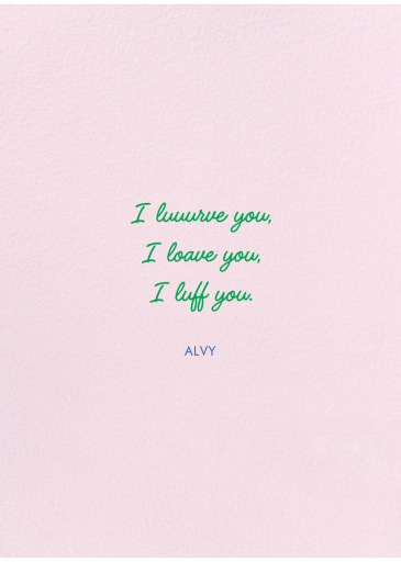 Get Weird (Katie Benn) - Greeting Card by Red Cap Cards - Back