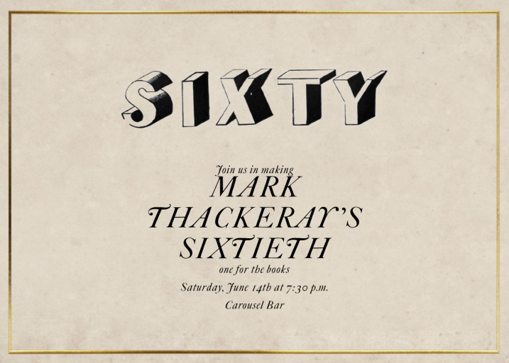 Fresh Perspective - Birthday Invitation by John Derian