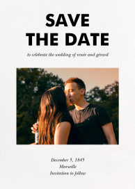 Hedcut - Save the Date by Paperless Post