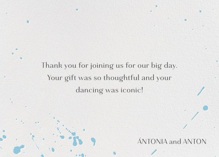 Splatter Cloth II (Stationery) - Stationery by Paperless Post