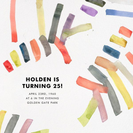 Sonnet - Birthday Invitation by Kelly Wearstler