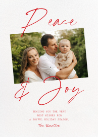Photo and Script - Christmas Card by Paperless Post