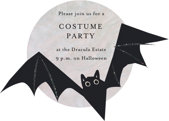 Spooky Bat - Invitation by Meri Meri