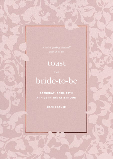 Lace Garden - Bridal Shower Invitation by kate spade new york
