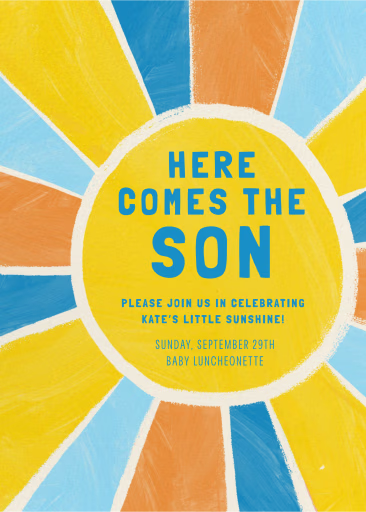 Solar Soirée - Baby Shower Invitation by Paperless Post
