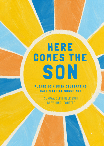 Solar Soirée - Baby Shower Invitation by Paperless Post