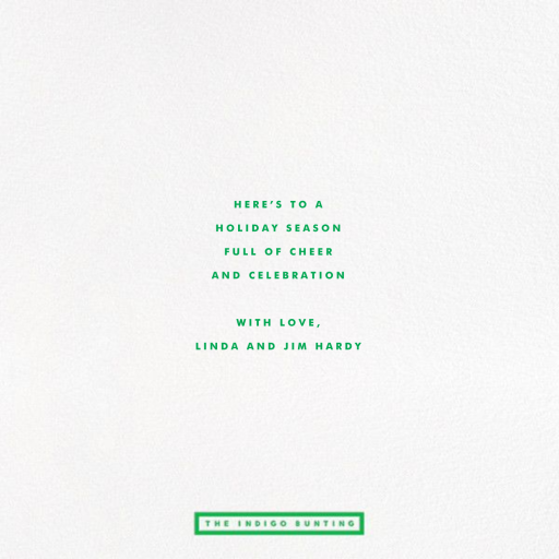 Tannenbaum by The Indigo Bunting - Back