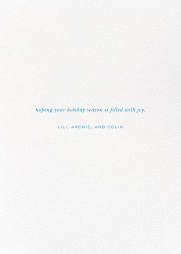 Baronial (Photo) - Holiday Card by kate spade new york - Back