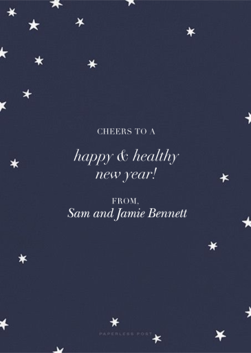 Nightly Photo - New Year's Card by Paperless Post - Back