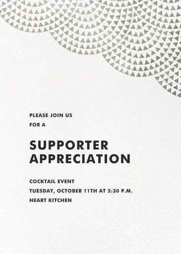 Savoy (Square) - Appreciation Event Invitation by Paperless Post