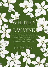 Golden Magnolias (Invitation) by Carolina Herrera