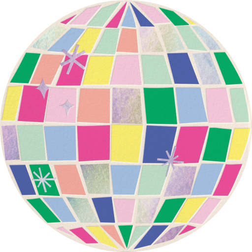 Painted Disco - Birthday Invitation by Meri Meri