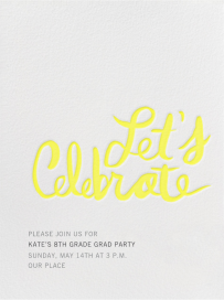 Let's Celebrate - Graduation Party Invitation by Linda and Harriett