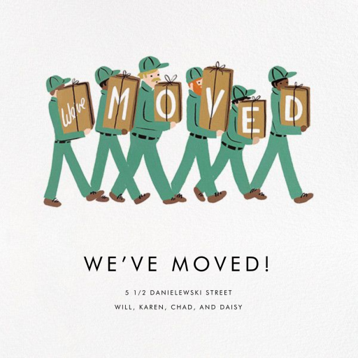 Moving Company - Moving Announcement by Rifle Paper Co.