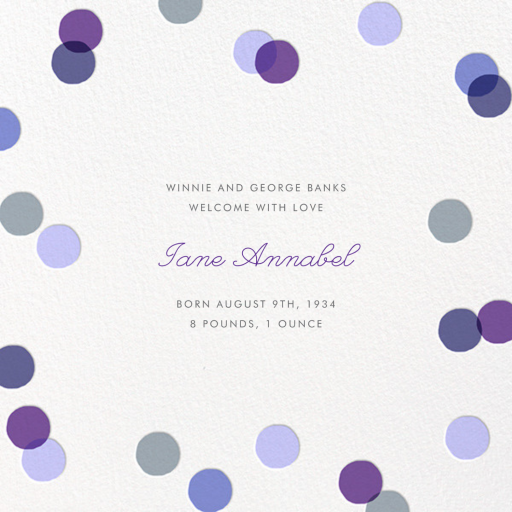 Carnaby (Photo) - Baby Announcement by Paperless Post - Back