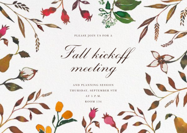 Harvest Market (Horizontal) - School Event Invitation by Happy Menocal