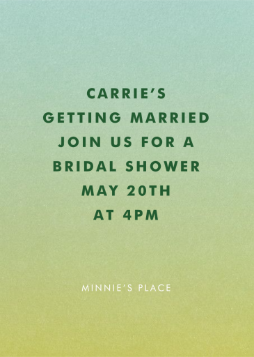 Gradient Full - Bridal Shower Invitation by Paperless Post